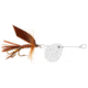 Joes Flies Short Striker Premium In-Line Spinner Fly, Sz 8, 1/8 oz March Brown, 131-818