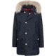 John Rich &amp; Bros American Flag Arctic Parka Down Fur - Men's-Melton Blue-Small