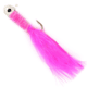 Johnson Beetle Bou Hard Bait, Marabou Jig, 1/16 oz, 2in / 5cm, Hook Size 1, 10 Hooks, White/Pink/Pink, 1200235
