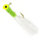 Johnson Beetle Bou Hard Bait, Marabou Jig, 1/16 oz, 2in / 5cm, Hook Size 1, 10 Hooks, Chartreuse/Chartreuse/White, 1200227