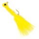 Johnson Beetle Bou Hard Bait, Marabou Jig, 1/8 oz, 2 1/2in / 6.5cm, Hook Size 1, 8 Hooks, Yellow, 1200245