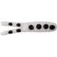 Johnson Nickel Blade Hard Bait, 1/4 oz, 2in / 5cm, Hook Size 4, Nickel Blade, White/Black Spots, 1119472