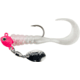 Johnson Crappie Buster SpinftR Grub Hard Bait, 1/8 oz, 2in / 5cm, Hook Size 2, Pink/Pearl, 1342597