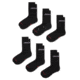 Jordan Jordan Everyday Crew Socks 6 Pairs in Black FZ2051-010, Black, M, unisex, 1015582190-00197597042558