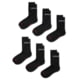 Jordan Jordan Everyday Crew Socks 6 Pairs in Black FZ2051-010, Black, M, unisex, 1015582190-00197597042558