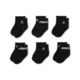 Jordan Jordan Everyday Essentials Baby /Toddler Ankle Socks 6 Pairs in Black NJ0734-023, Black, 6-12M, unisex, 1015965871-00197717993432