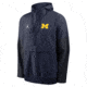 Jordan Mens Michigan Anorak Jordan Brand College 1/2-Zip Hooded Jacket in Blue 0JAT0CZDMWN-PTU, Blue, S, male, 1015865413-00198719931835