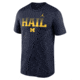 Jordan Mens Michigan Primetime Kinetic Mantra Legend Jordan Brand Dri-FIT College T-Shirt in Blue NKGK41SMWN-A8J, Blue, M, male, 1016043207-00198985907824