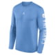 Jordan Mens North Carolina Primetime Legend Jordan Brand Dri-FIT College Long-Sleeve T-Shirt in Blue NJGT4EYNCN-EKV, Blue, XL, male, 1016090306-00199139371614