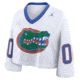 Jordan Womens Florida Logo Jordan Brand Dri-FIT College Cropped Jersey in White 0JO3062NUFN-2B9, White, XL, female, 1016090545-00199297542727