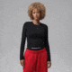 Jordan Womens Jordan Brooklyn Essentials Long-Sleeve Mid Layer T-Shirt in Black IM7353-010, Black, XL, female, 1015985420-00198966299283