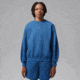 Jordan Womens Jordan Brooklyn Fleece Crew-Neck Sweatshirt in Blue IM7288-485, Blue, XL, female, 1015948159-00198962215942