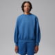Jordan Womens Jordan Brooklyn Fleece Crew-Neck Sweatshirt in Blue IM7288-485, Blue, XS, female, 1015948159-00198962203062
