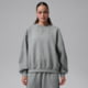 Jordan Womens Jordan Brooklyn Fleece Crew-Neck Sweatshirt in Grey IM7288-063, Grey, L, female, 1015948239-00198962248414