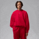 Jordan Womens Jordan Brooklyn Fleece Crew-Neck Sweatshirt in Red IM7288-687, Red, S, female, 1015948509-00198962194643