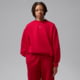 Jordan Womens Jordan Brooklyn Fleece Crew-Neck Sweatshirt in Red IM7288-687, Red, 2XL, female, 1015948509-00198962211760