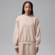 Jordan Womens Jordan Brooklyn Fleece Crew-Neck Sweatshirt in White IM7288-272, White, 2XL, female, 1015948527-00198962242382