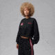 Jordan Womens Jordan Brooklyn Fleece Cropped Crew-Neck Sweatshirt in Black IM6975-010, Black, L, female, 1015945728-00198961992318