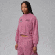 Jordan Womens Jordan Brooklyn Fleece Cropped Crew-Neck Sweatshirt in Pink IM6975-667, Pink, S, female, 1015945374-00198961936886