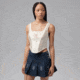 Jordan Womens Jordan Flight x Howard University Corset in White JA5679-133, White, female, 1016011558-00199777623267