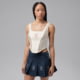 Jordan Womens Jordan Flight x Howard University Corset in White JA5679-133, White, female, 1016011558-00199777623267