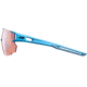Julbo Aerospeed Sunglasses Cyan Blue/Blue Frame with zebra light RED Lenses, J5023412