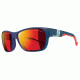 Julbo Coast Sunglasses, Matte Dark Blue Frame w/Spectron 3 + Mlayer Red Lenses 4721112