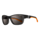 Julbo Coast Sunglasses with Polarized Lenses, Trans. Black/Orange, Large J4729014