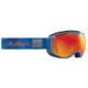 JULBO Quantum Ski Goggles,Blue/Orange,Orange Screen Polarized Cat 3 Lenses w/Multilayer Fire Flash, Large 73791125