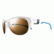 Julbo Shore Sunglasses,Shiny White/Light Blue Frame,Polarized Lens J4879011