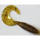 Kalins Fishing Kalin Lunker Grub, 3in, Pumpkin/Salt &amp; Pepper, 10/Pack, 3G10-695