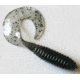 Kalins Fishing Kalin Lunker Grub, 3in, Smoke Salt &amp; Pepper, 10/Pack, 3G10-415
