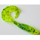 Kalins Fishing Kalin Lunker Grub, 5in, Chartreuse Salt &amp; Pepper, 10/Pack, 5G10-540