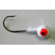 Kalins Fishing Kalin Roundhead Jig, 1/16oz, Size 4 Hook, White, 10/Pack, RH16-5