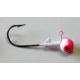 Kalins Fishing Kalin Roundhead Jig, 1/32oz, Size 6 Hook, Pink/White, 12/Pack, RH32-4