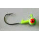 Kalins Fishing Kalin Roundhead Jig, 1/8oz, Size 1 Hook, Chartreuse/Green, 10/Pack, RH18-2
