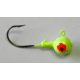 Kalins Fishing Kalin Roundhead Jig, 3/8oz, 2/0 Hook, Chartreuse, 8/Pack, RH38-3