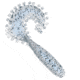 Kalin's Fishing Kalin Tickle Grub, 10, 5in, Blue Pearl/SaltPepper, 5T8-106