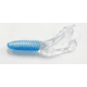 Kalin's Fishing Kalin Triple Threat Crappie Scrub TwinTail Soft Bait, 4, 1.75in, Blue/Silver, TSC10-814
