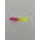 Kalin's Fishing Kalin Triple Threat Crappie Scrub TwinTail Soft Bait, 4, 1.75in, Bubble Gum/Chartreuse, TSC10-997