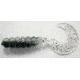 Kalin's Fishing Kalin Triple Threat Grub, 10, 2in, Black'n Silver, 2TG10-812