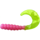 Kalin's Fishing Triple Threat Grub, 10, 2in, Bubblegum/Chartreuse Tail, 2TG10-997