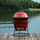 Kamado Joe Joe Jr. 13.5 inch Charcoal Grill, Red, Small, KJ13RH