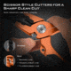 Kast King Gila Aluminum Straight Nose Plier, Burnt Orange, 7.5in, KKTATLSPLR8SALGIBTO