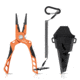 Kast King Gila Aluminum Straight Nose Plier, Burnt Orange, 7.5in, KKTATLSPLR8SALGIBTO