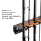Kast King Patented V15 Vertical Fishing Rod Holder, Orange/Black, 2pc, KKTAROMRRV15BK2