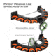 Kast King V10LS Spooling Station and Rod Rack, Orange/Black, KKTAROMRRV10LSOR