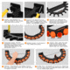 Kast King V10LS Spooling Station and Rod Rack, Orange/Black, KKTAROMRRV10LSOR