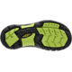 KEEN Big Kids Newport H2 Sandals, Black/Lime Green, 2, 1009965-505-2