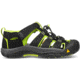 KEEN Big Kids Newport H2 Sandals, Black/Lime Green, 2, 1009965-505-2